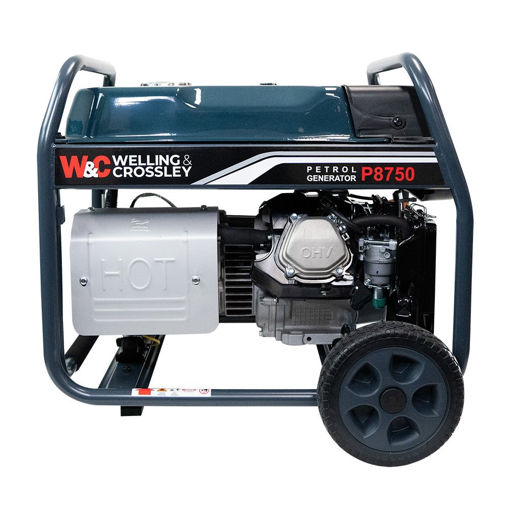 Welling & Crossley 8.75kVA AVR Petrol Generator with E-Start