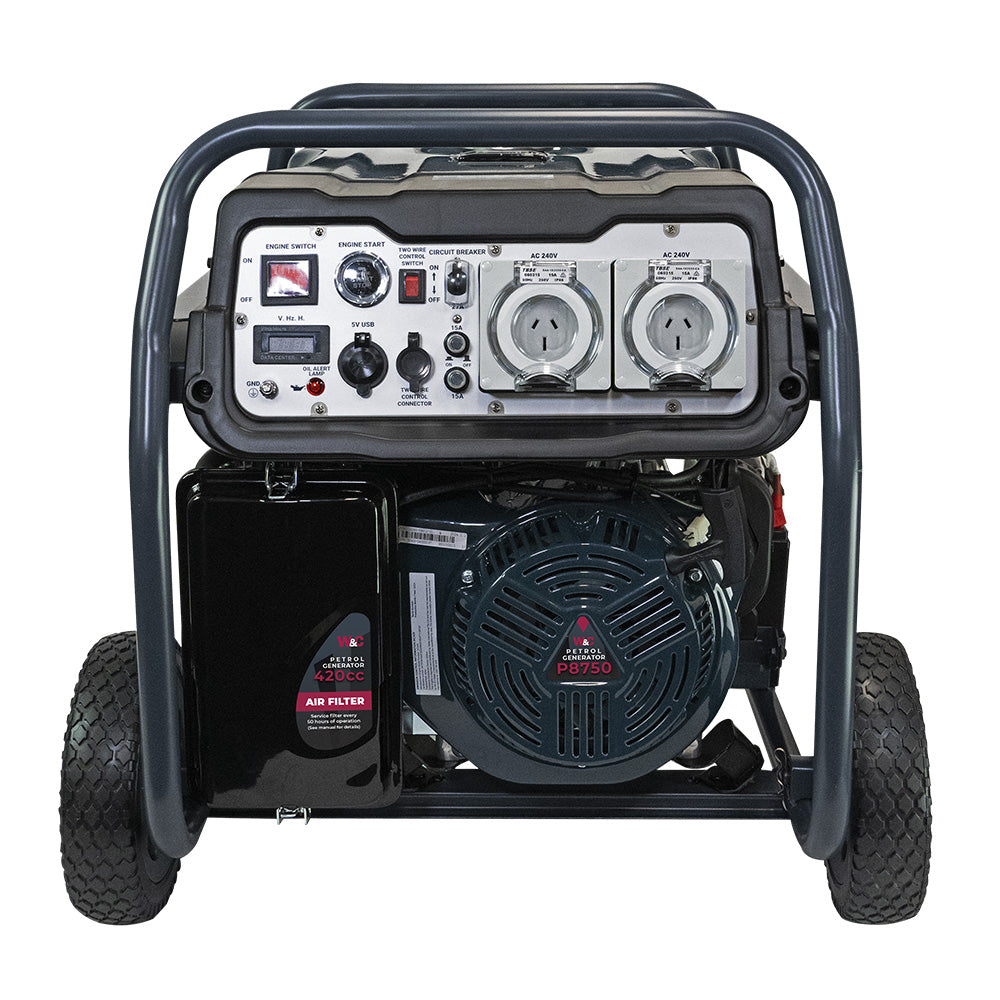 Welling & Crossley 8.75kVA AVR Petrol Generator with E-Start